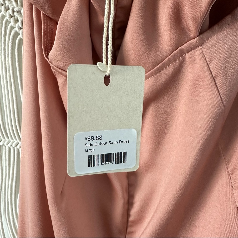 Satin Dress | DUSTY ROSE - Picture 5 of 5